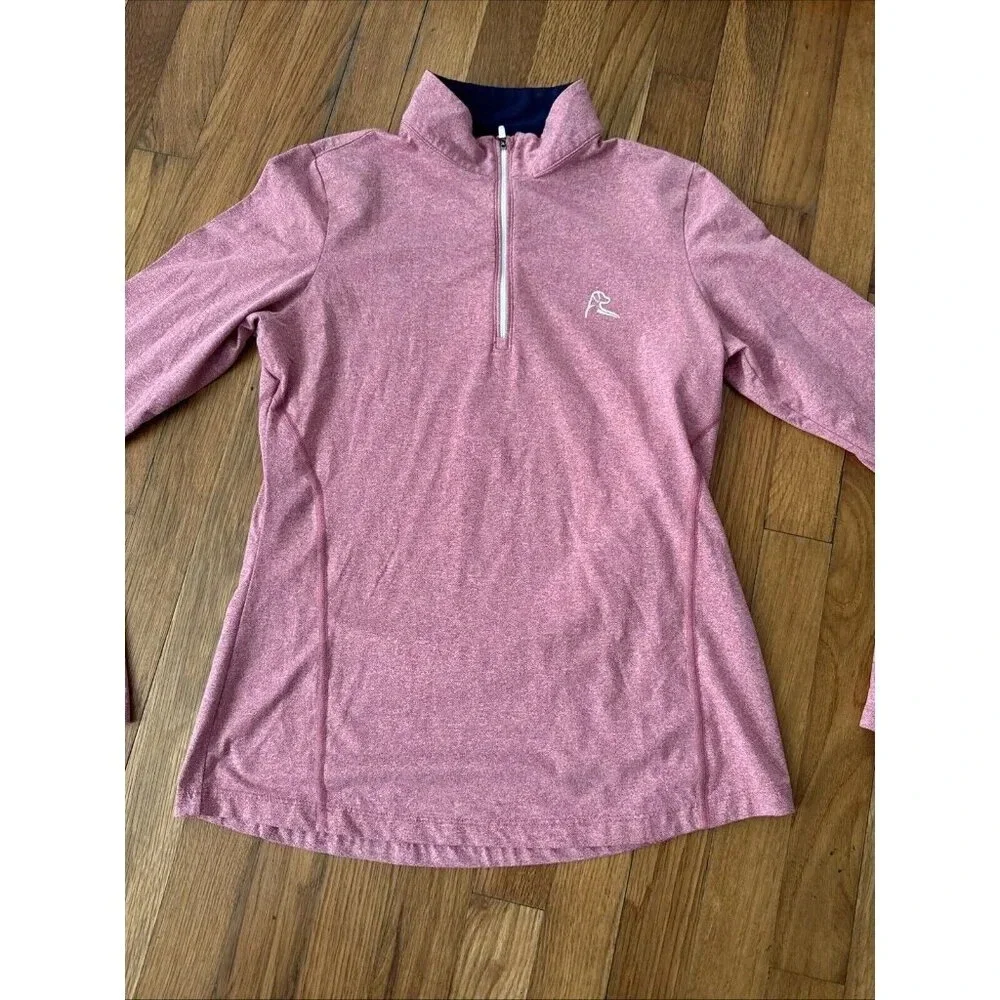 Rhoback Women's The Heather Performance Q-Zip Long Sleeve Shirt Dusty Red Size S - Picture 2 of 5